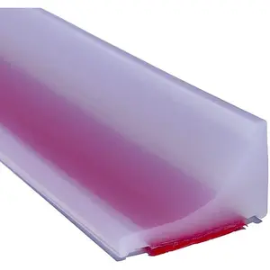 39 Inch Shower Threshold Water Dam Barrier, Shower Door Bottom Seal for Water Stopper,Flexible Edge Trim for Countertop Splash Guard,Self Adhesive Water Blocker for Bathtub,Transparent
