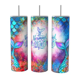 Mermaid At Heart 20 oz Tumbler Coffee Drinkware Insulated Portable