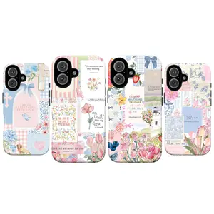 Cute Floral Scripture Phone Case, Shabby Chic Collage Christian Phone Cover for iPhone 11–17 Pro Max & Galaxy S21–S26, Bible Verse Aesthetic Tough Case, Cute Pink Religious Protective Cover, Pink Coquette Faith-Based Case, Gift for Her Women