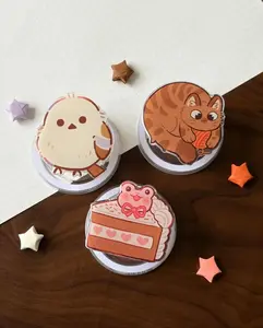 Cute Animal Food Magsafe Phone Grip – Bird Cat Cake Magnetic Pop Socket & Kickstand