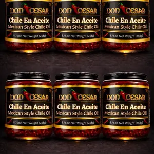Don Cesar Chile En Aceite | Mexican Style Chile Oil – The Heritage Bundle 6 Jar
