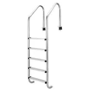 Pool Ladders for Inground Pools,5-Step Inground Pool Ladder,Swimming Pool Ladder| 304 Stainless Steel | Anti-Slip Pedals & Secure Handrails | Swimming Pool Entry Stair System