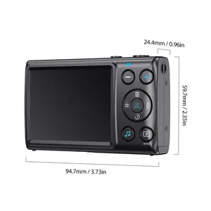 4K Ultra HD Camera 48MP Photography 2.4-inch Display, Support Charging While Recording & Flash Light. Built in AF Auto Focus Len Digital Camera