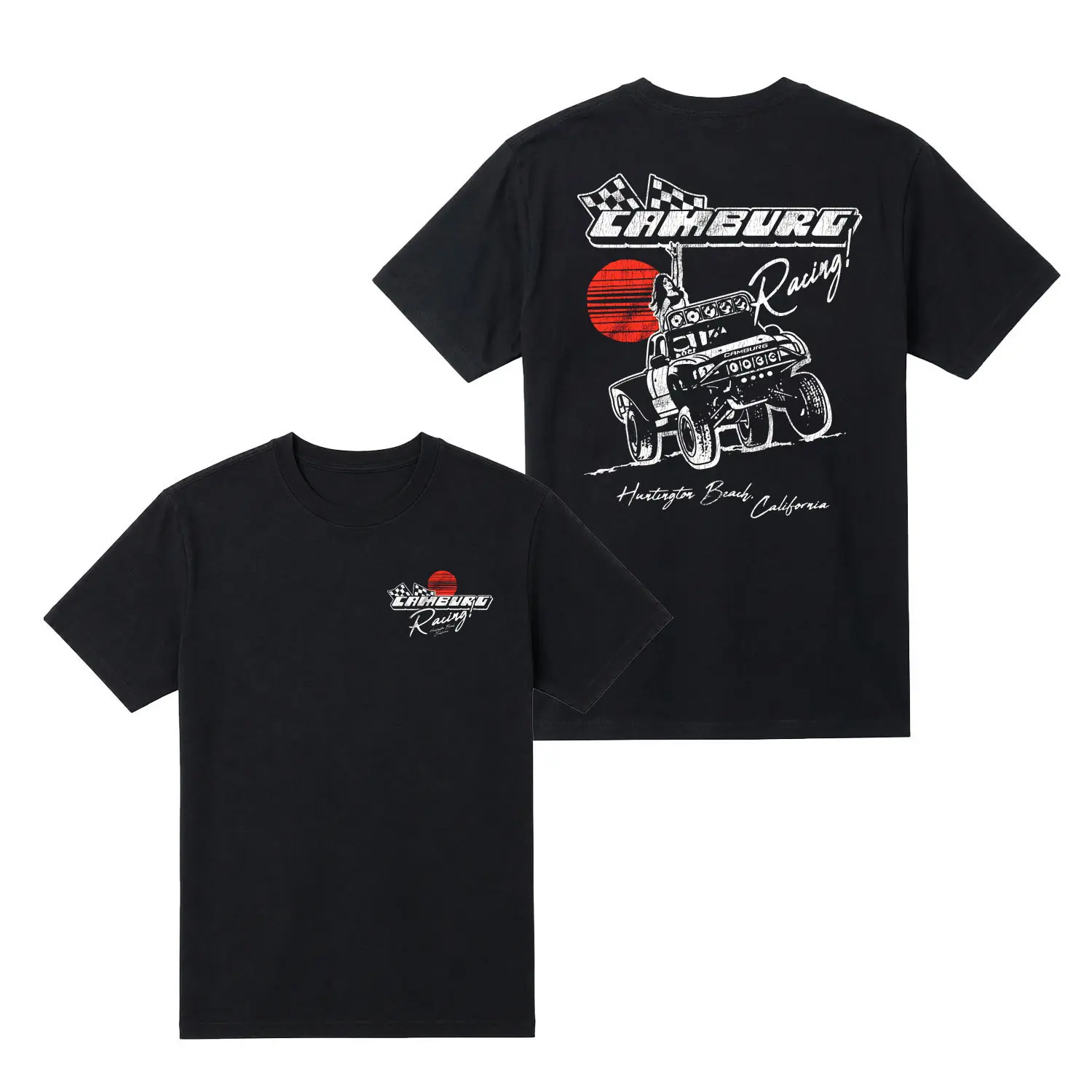 Camburg Racing Off-Road T-Shirt, Vintage 4x4 Truck Graphic Tee for Racing and California Off-Road Fans