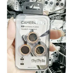 High-definition diamond-encrusted camera lens film for iPhone 17/17 Air/17 Pro/17 Pro Max