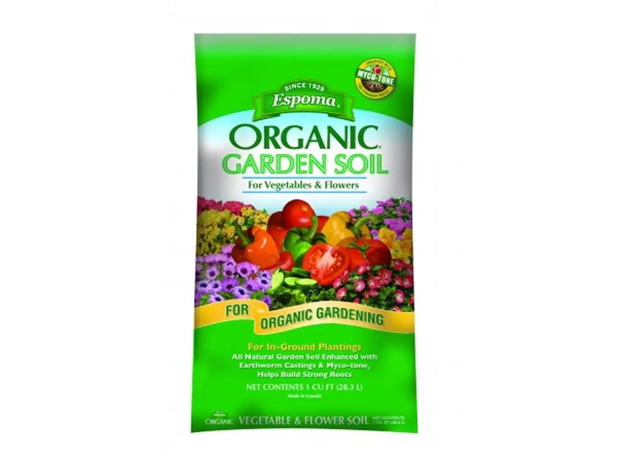 Espoma Organic Garden Soil For Vegetables And Flowers 1 Cubic Foot VFGS1
