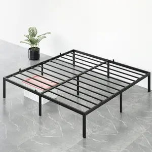 Garvee Heavy Duty Metal Platform Bed Frame – Low Profile Support, No Box Spring Needed, Easy Assembly, Noise-Free Design, Sturdy for Bedroom, Black