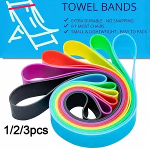 Silicone Beach Chair Towel Strap, Extensible Design Windproof Beach Chair Towel Holder, Colorful Beach Chair Clip, Pool and Cruise Travel Essential, Beach Towel Clips, Beach Accessories