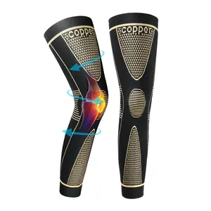 (1-Pair),2026 New ModelFull Leg Compression Sleeve  Copper Knee Sleeves, Anti Slip Compression Stockings, Support for Thigh, Knee, Calf, Arthritis, 20-30mmHg Reduce Varicose Veins,Sports knee brace, Swelling for Men & Women The Perfect Gift (2-Piece Set)