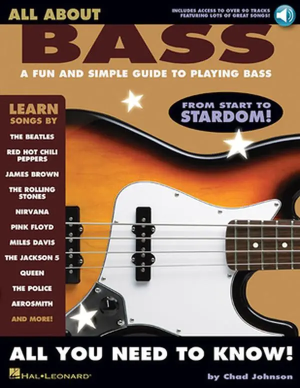 USED Book - All about Bass a Fun and Simple Guide to Playing Bass Book/Online Audio [With CD] by Johnson, Chad (Paperback) - english