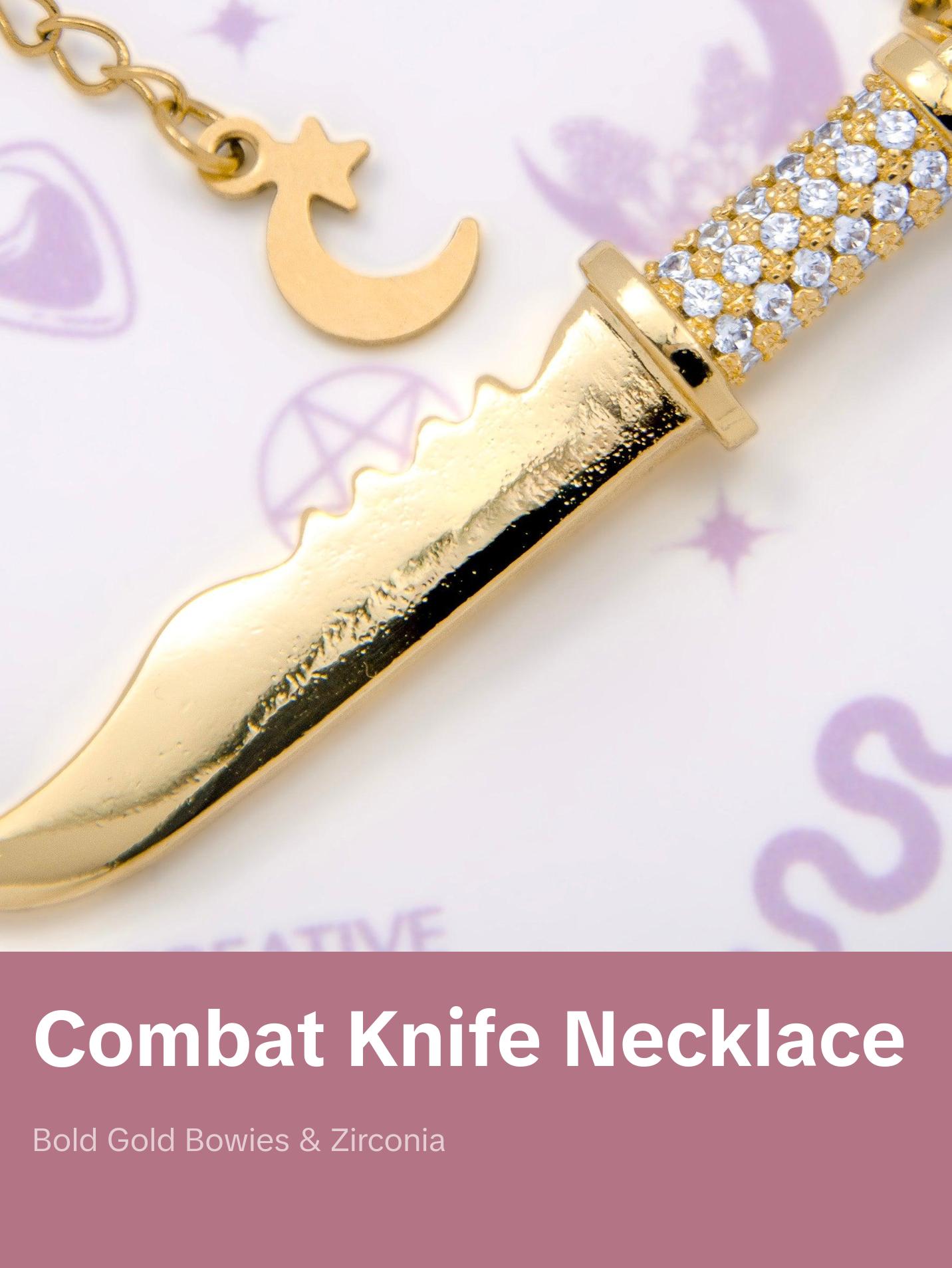 Fatal Attraction Necklace-  Knives out! The perfect accessory for the tough and fearless
