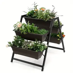 2024 Elevated Garden Bed - 3-Tier Stackable Planter with 5 Bays - Space-Efficient, Durable for Indoor & Outdoor Use - A Thriving Green Oasis for Your Home