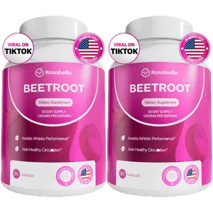 【BUY 2 GET 1 FREE】Rosabella Organic Beetroot Capsules (1300mg) for Blood Flow & Heart Health