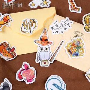 100Pcs Harry Potter Officially Licensed Movie Character Pattern Waterproof Stickers Merch Gift Accessories For Water Bottle, Laptop, Scrapbook, Skateboards, Cup Decorations Birthday Party Gift