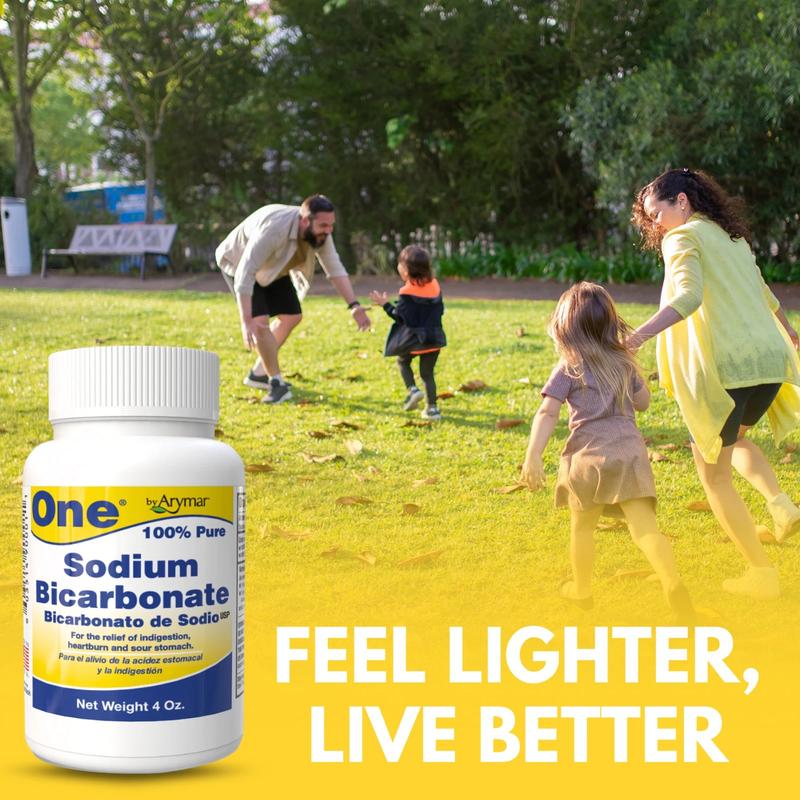Arymar Pure Sodium Bicarbonate Powder 4 fl oz (Pack of 3) - Natural Baking Soda