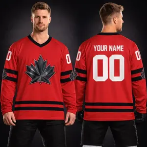 Custom 2026 Canada Hockey Jersey – Personalization Canada Hockey Jersey - Adult Sizes S–5XL, Team Canada hockey Jersey, Fan Hockey Jersey