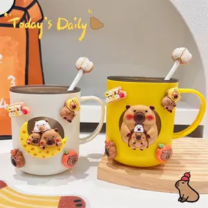 Capybara mouthwash cup, children's toothbrush cup, wash cup, family mouthwash cup, toothbrushing cup, cute cup, 3D mouthwash cup