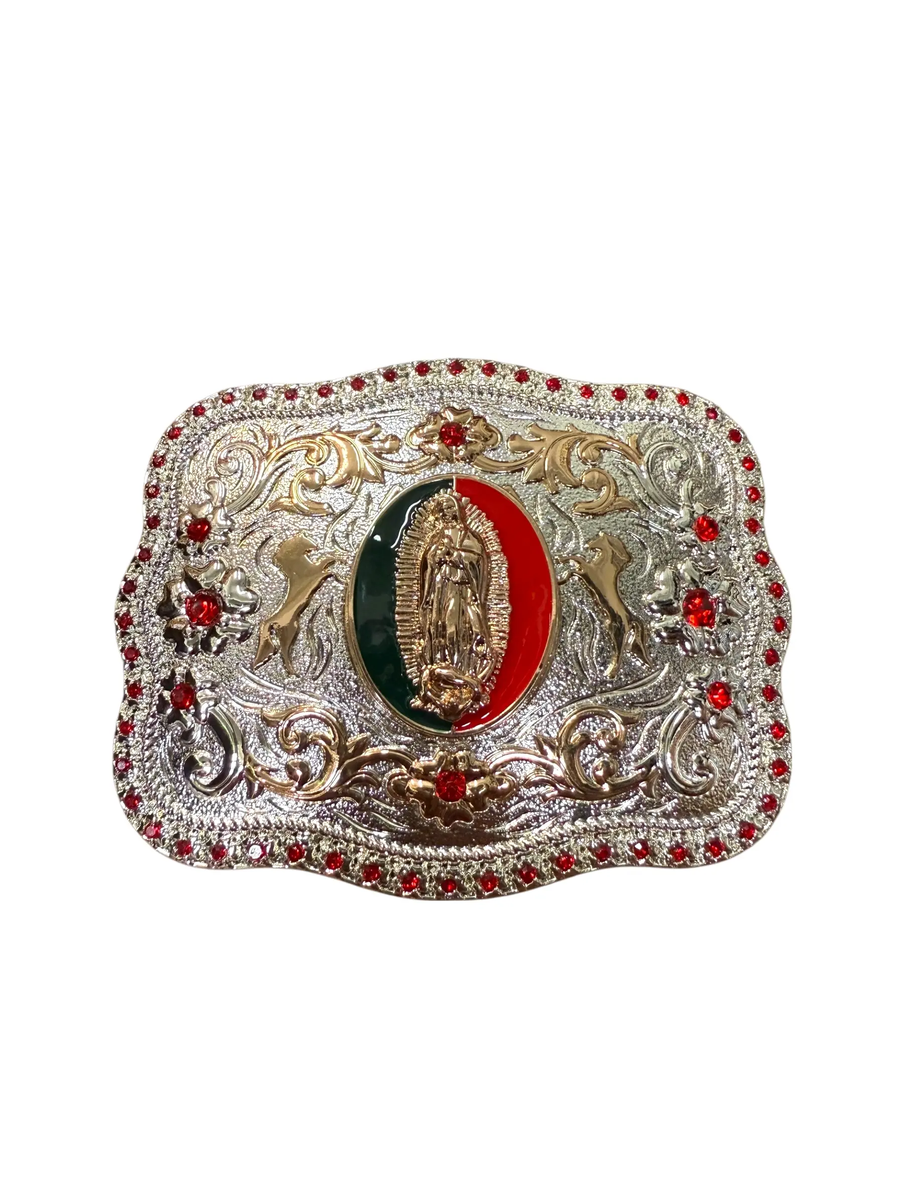 Western Style Saint Mary Buckle Hebilla Vaquera La Virgen