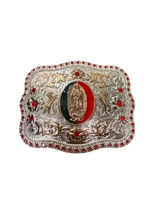 Western Style Saint Mary Buckle Hebilla Vaquera La Virgen
