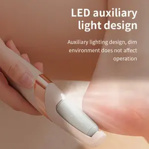 Electric Foot Callus Remover, Rechargeable Pedicure Tool with 2 Speeds, Replaceable Grinding Heads, Waterproof Dead Skin Remover for Cracked Heels & Hard Skin, Ideal Gift for Foot Care Lovers