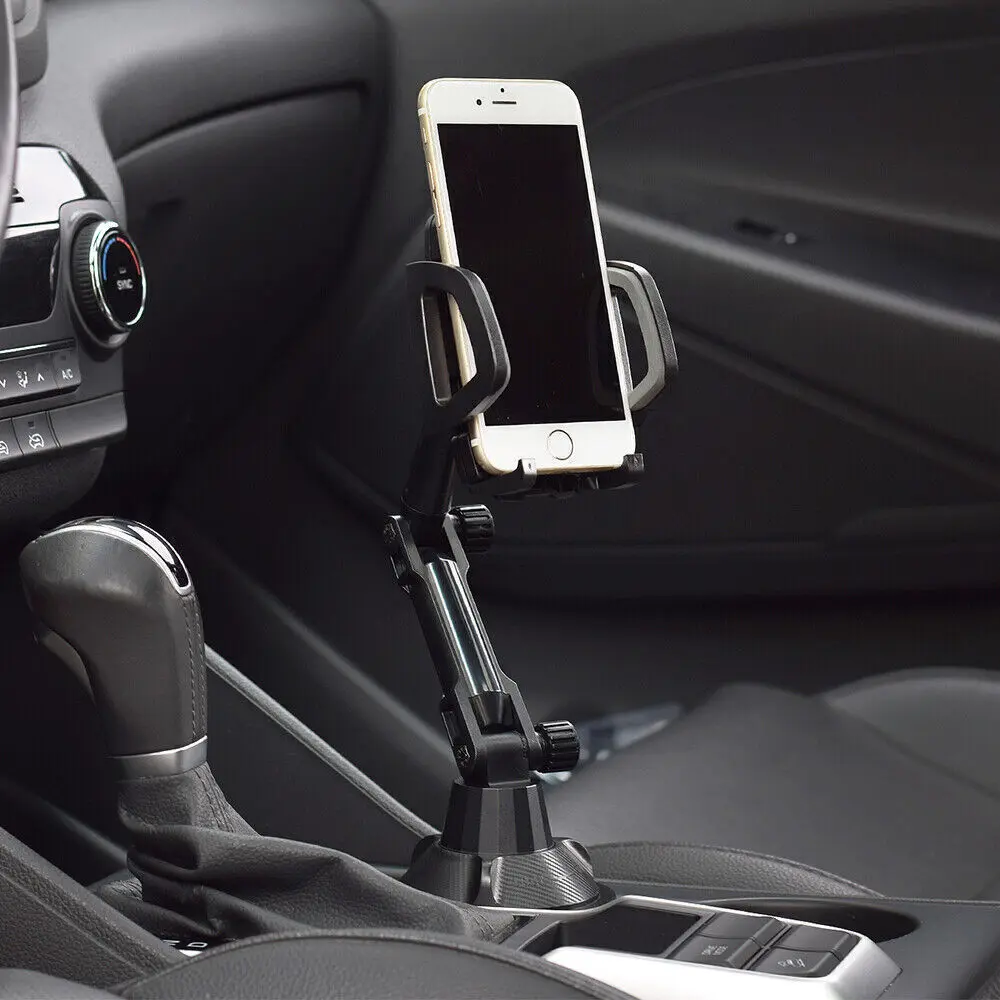 Car Cup Cell Smart Phone Mount Holder Cradle Adjustable Long Neck Stand , Universal Fits for Car Coupe Sedan Truck VAN SUV , For iPhone 14 13 12 11 X XS 8 7  Pro Max Plus Mini Samsung S22 S21 S20 S10 S9 S8 Ultra Plus Note 10 Pro 9 8