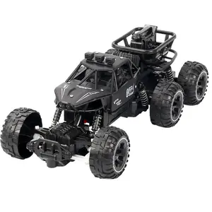 LEERC 6-Wheel Alloy Rock Crawler RC Car 4WD Off-Road Remote Control Toy All-Terrain High-Elasticity Shock Absorber Perfect Gift for Kids Ages 3+ Ideal Birthday Present