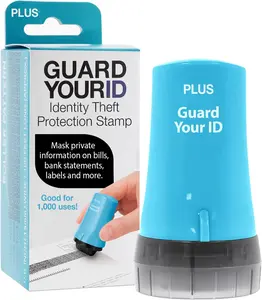 PLUS the Original Guard Your ID Advanced Security Roller 2.0 for Identity Theft Prevention Stamping Turquoise