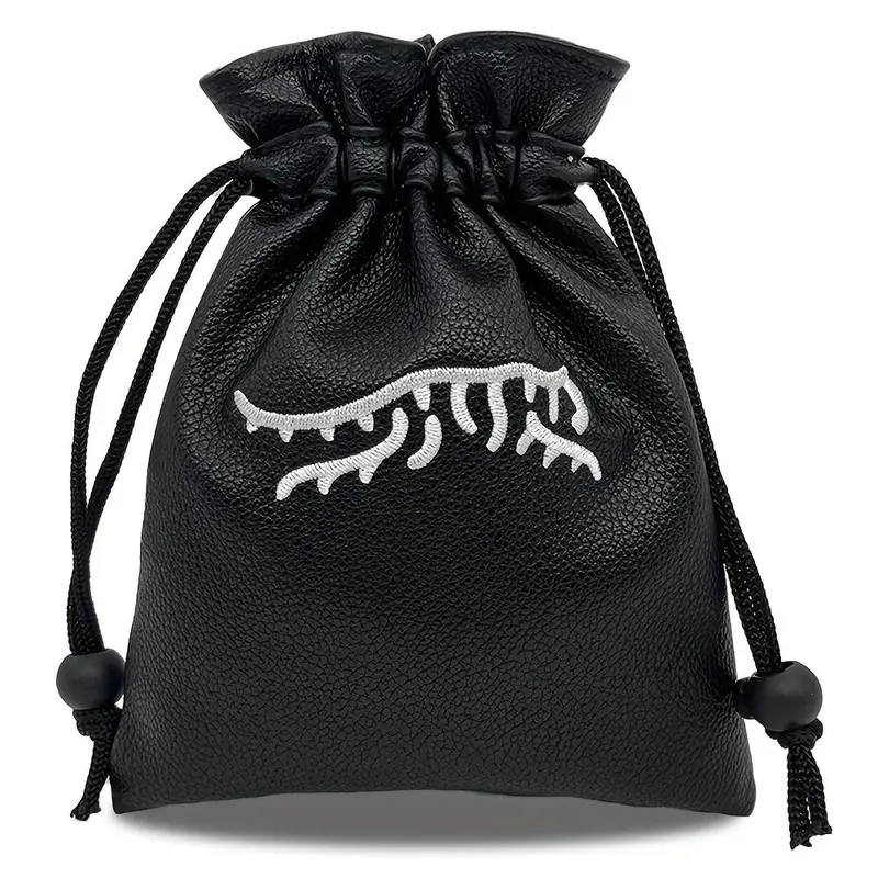 Portable Golf Pouch with Abstract Tiger, Drawstring Design, Holds Golf Balls, Tees, Ideal Gift for Golf Lovers, Men & Women