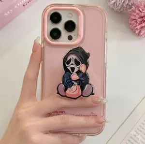 Ghostface On The Phone Grip | What's Your Favorite Scary Movie Phone Holder | Cute Horror Magnetic PopSocket | Halloween Aesthetic Accessory