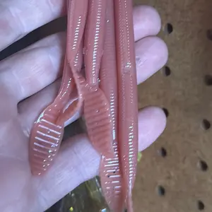 10pk Paddle Tail Worms - earthworm Color, Ideal for Fishing, 10 Pieces per Pack