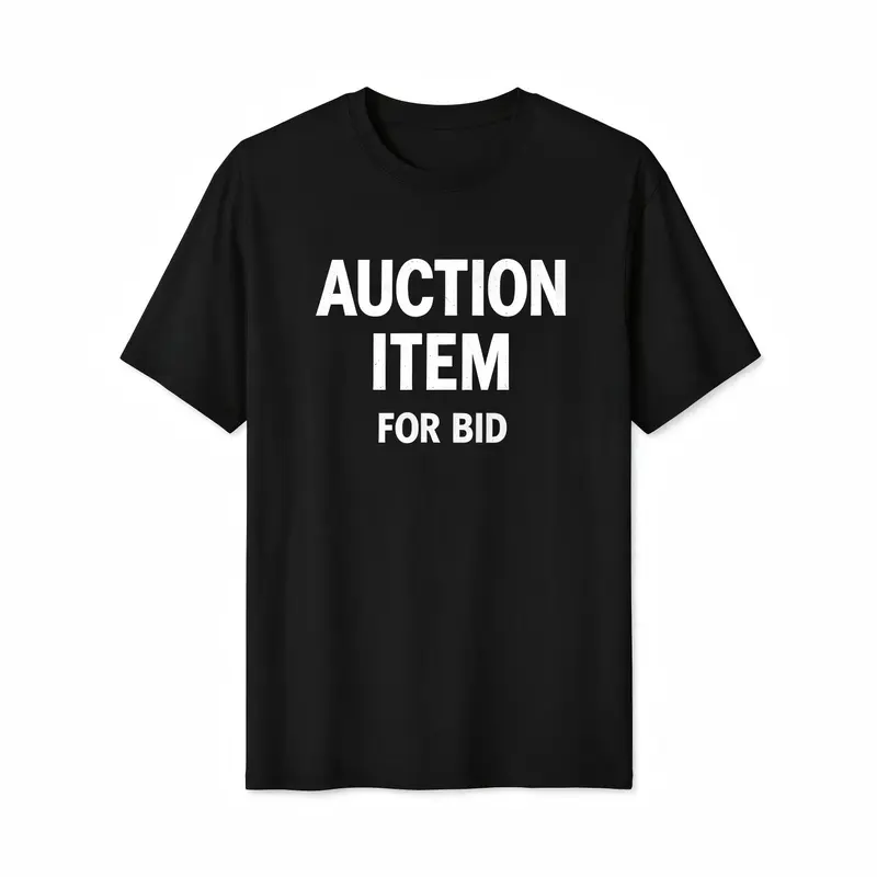 AUCTION ITEM Graphic Tee | Streetwear Casual Black/white T‑Shirt