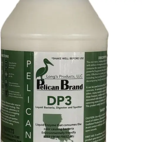 Pelican Brand DP3 Gal Enzymatic Liquid Bacteria Home Care Cleaner - Biodegradable, Non-Toxic, Scented with Powerful Fragrances, Urine Eliminator for Concrete, Interior Surfaces, Vehicles