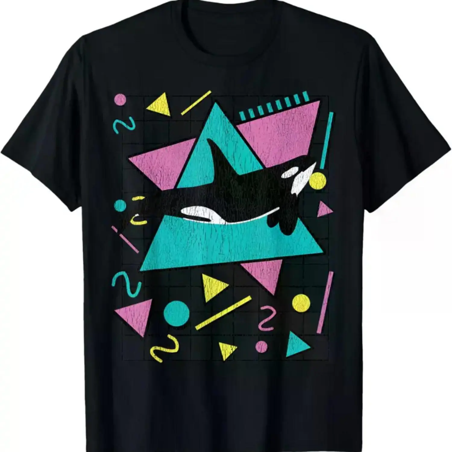 Vintage 90s Orca Killer Whale Retro Aesthetic Vibes T-Shirt