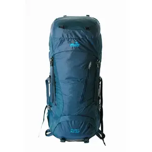 Hiking Backpack 50+10L Aluminum Frame Rain Cover Hydration Women Trekking Blue