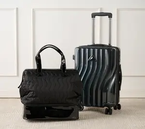 Triforce 21" Hardside Carry-On Luggage with Weekender Bag