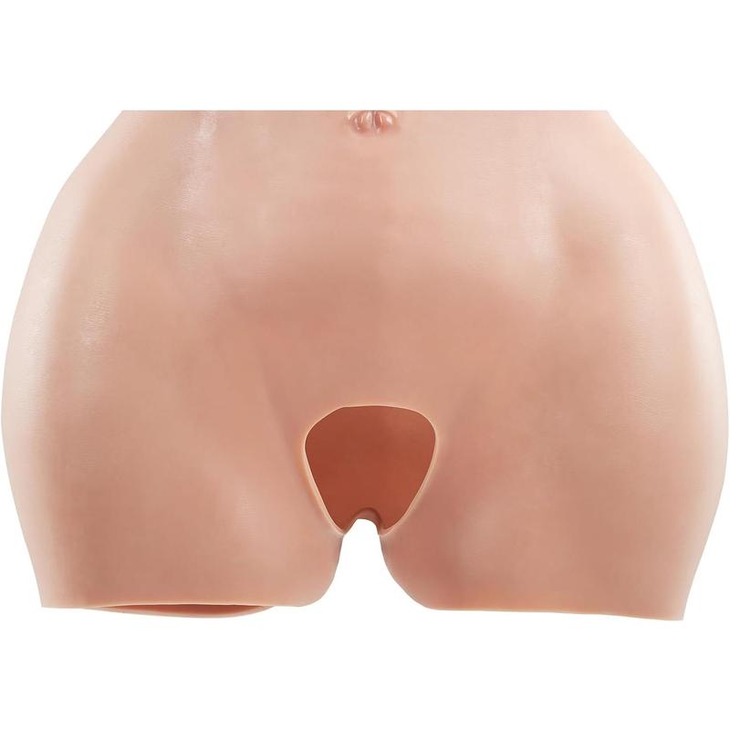 Spring new arrivals Silicone Butts, 100% Silicone Hip Enhancer Shapewear Panty, Fake Buttock Enhancers Pants for Crossdresser, Transgender, Cosplay, Drag Queen (Brown)