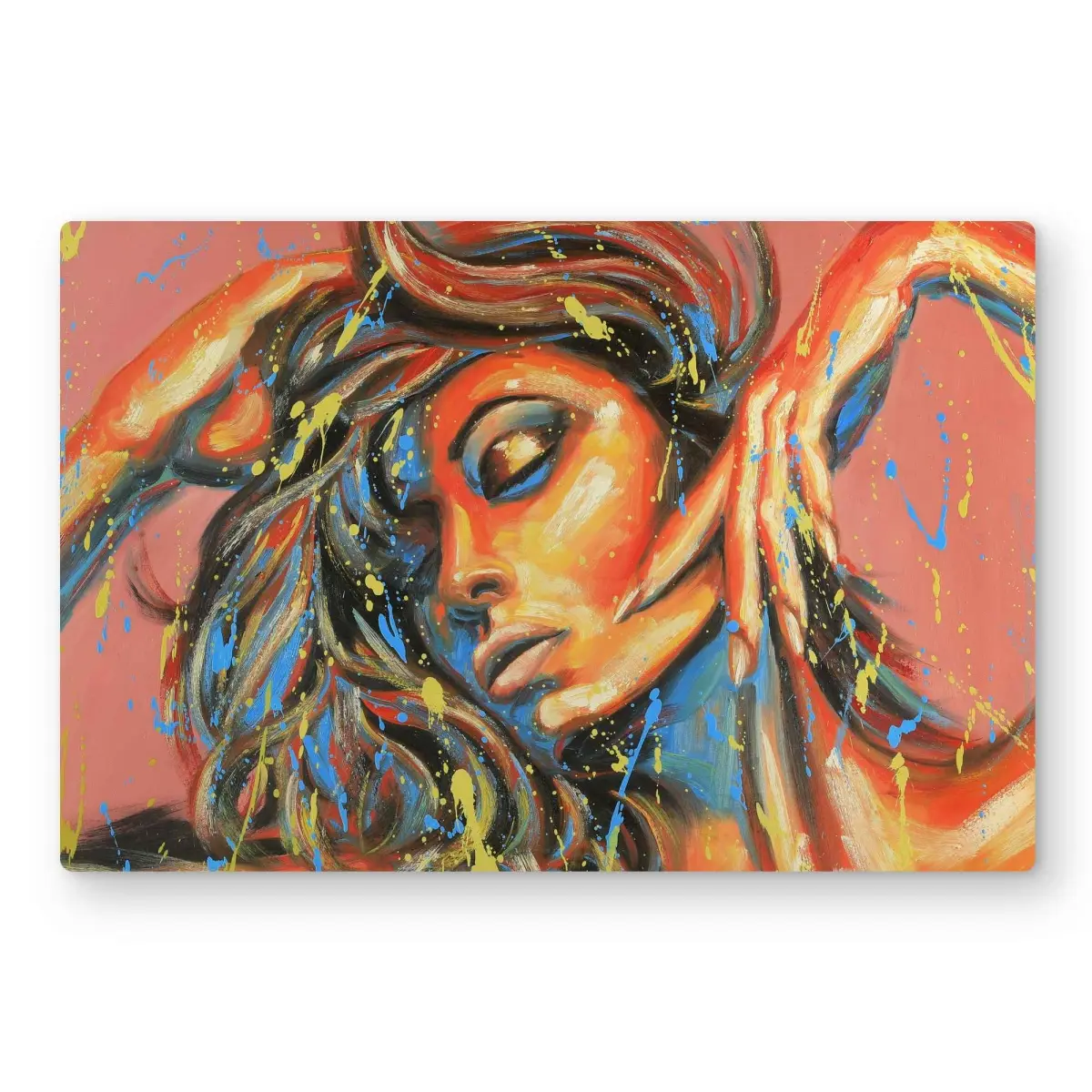 Begin Home Decor C1MP2436HWOK0I 24 x 36 in. Dance the Colors - Beauty Bedroom Metal Print Wall Art - Home Decor