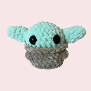 Crochet Baby Alien - Handmade Amigurumi Plushie
