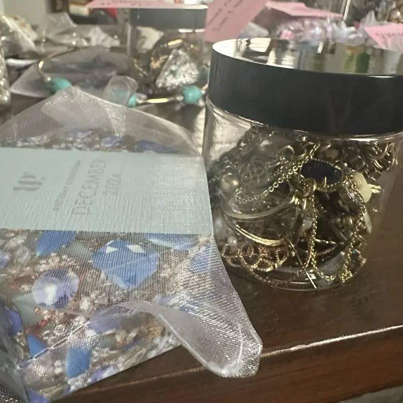 Small Curated Branded Jewelry Jar Assorted Fashion & Boutique Accessories Mix