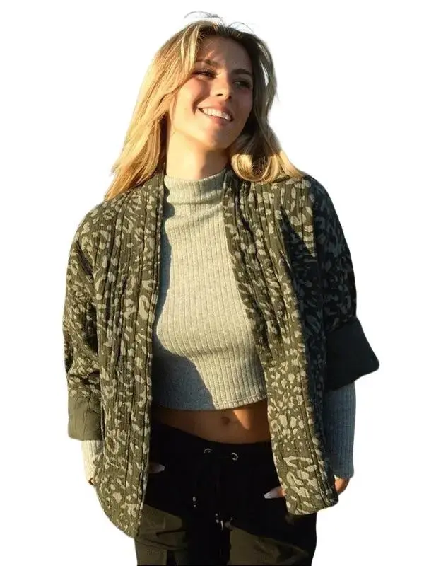 Sophisticated Beige Quilted Cotton Washed Blazer for Elegant Styling Casual Comfort Lightweight Soft Jackets