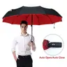 Automatic Folding Large Dual-Layer Rainproof Reinforced Umbrella, Waterproof Windproof Outdoor Sun Protection, Two-Use Shade Umbrella, Outdoor Umbrellas