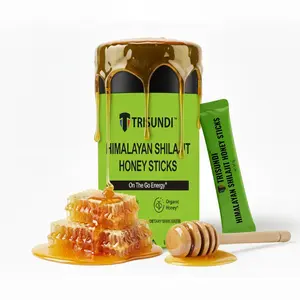30 Pack Himalayan Shilajit Honey Sticks – Organic Honey Energy Booster with Fulvic Minerals