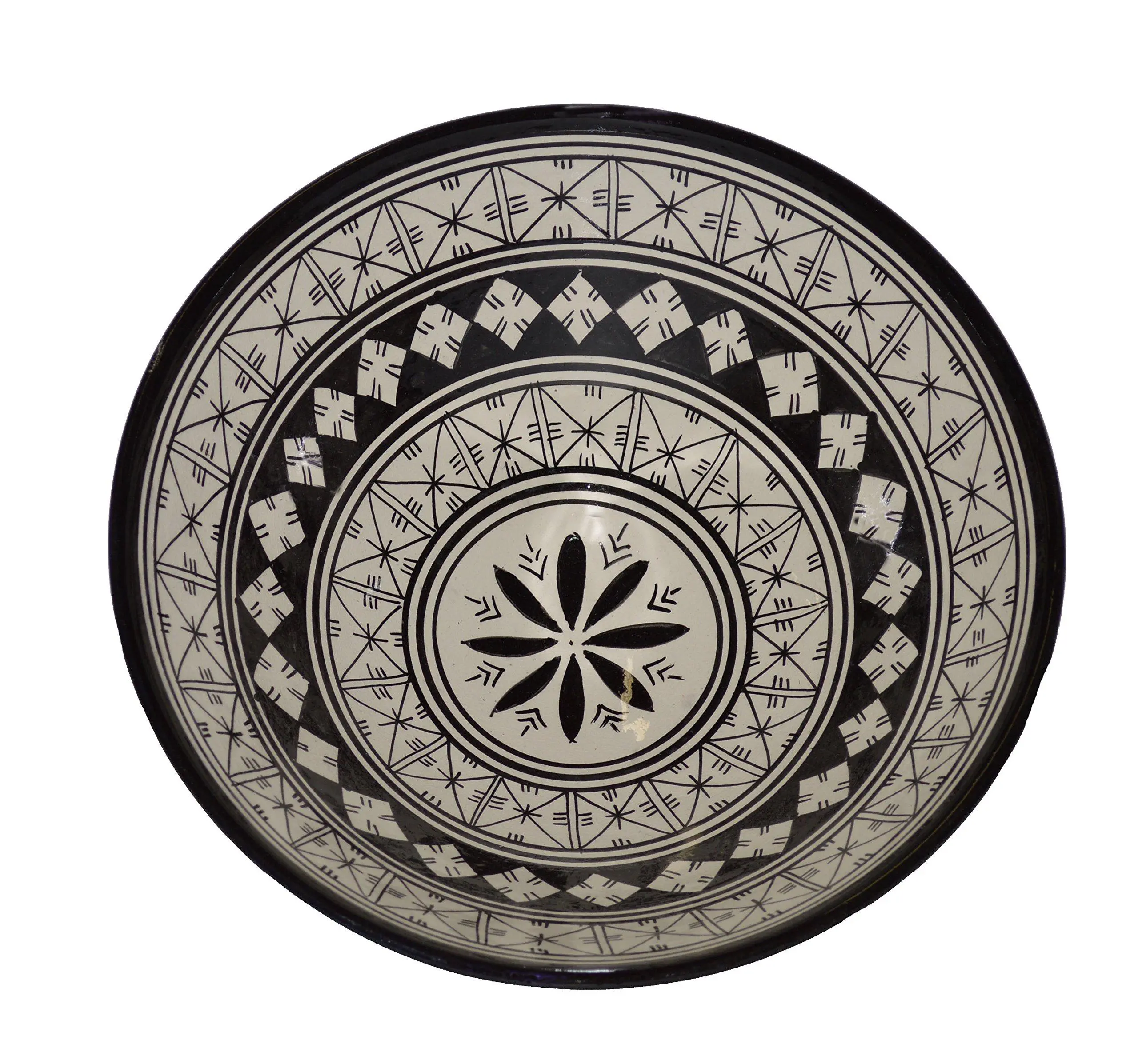 Ceramic Bowls Moroccan Handmade Serving Bowl Yellow Berber