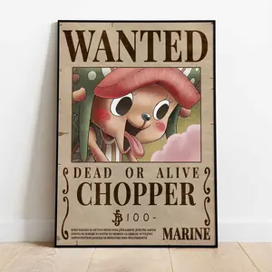 Chopper Wanted Poster, Artistic Room Decor, Gift Perfect, Decoration Unframed Wall Art, Home Decor