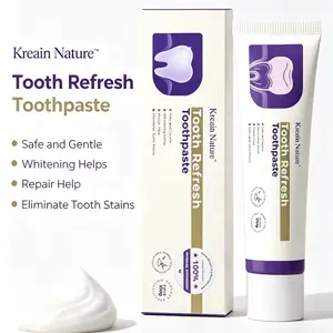 Kreain Nature Tooth Refresh Toothpaste for Fresh Breath Natural Ingredients Gentle Care Whitening Helps Repair Stains Eliminate Stains.