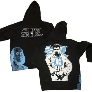 S-DL Black Basic Streetwear Hoodie For Men & Women, Hip Hop Hoodie, Gift For Him Her
