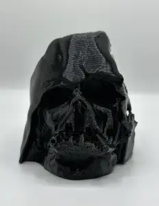 3D Printed Melted Dark Lord Helmet – Sci-Fi Display Prop & Mini Statue