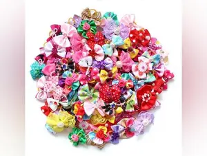 10PCS Christmas Dog Hair Bows