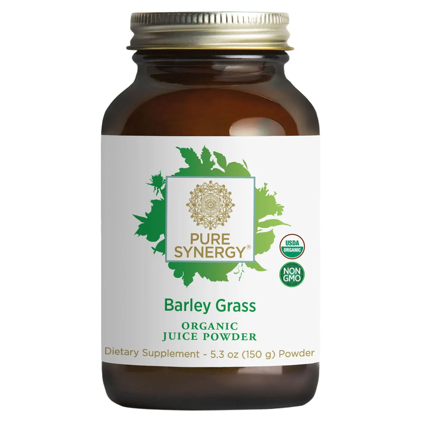 Pure Synergy Barley Grass, Organic Juice Powder, 5.3 oz (150 g)