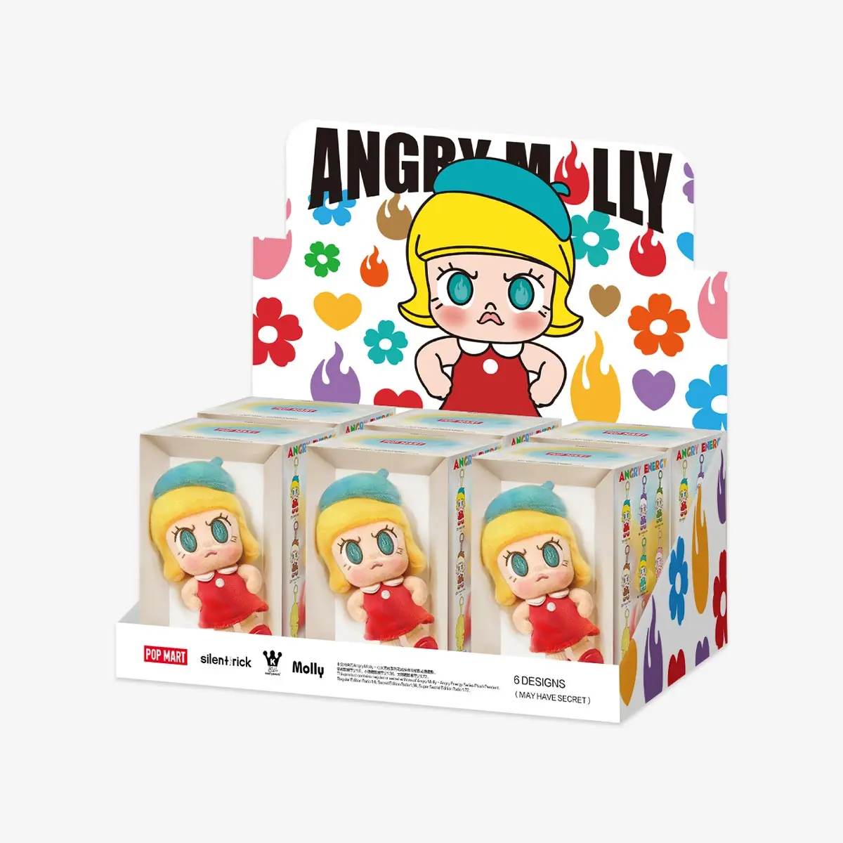 azi7042)POP MART Angry Molly - Angry Energy Series Plush Pendant